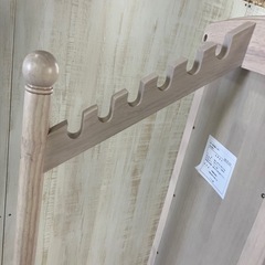 ⭐️鏡　全身　木製　スタンドミラー　回転式　ハンガーラック　小物　カバン　帽子　玄関　リビングの画像