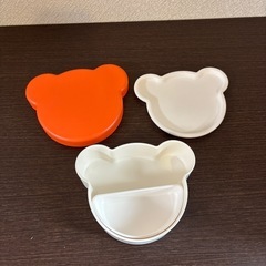tak キッズディッシュ ランチボックス  クマ型　4点セットの画像