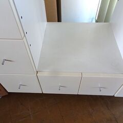 ホワイトキャビネット■引き出し収納 キャビネット 白 家具 の画像