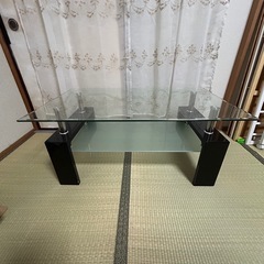 ガラステーブルお譲りします。の画像