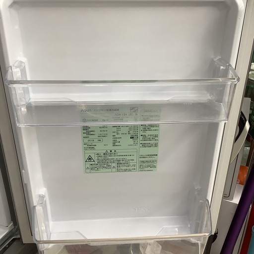 AQUA   アクア　冷蔵庫　AQR-13H   2019年製   126L