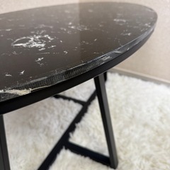 大理石　コーヒーテーブル　北欧モダン　100cmの画像