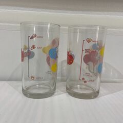 【最終値引き価格】ディズニー　マリー　ガラスグラス2個セットの画像