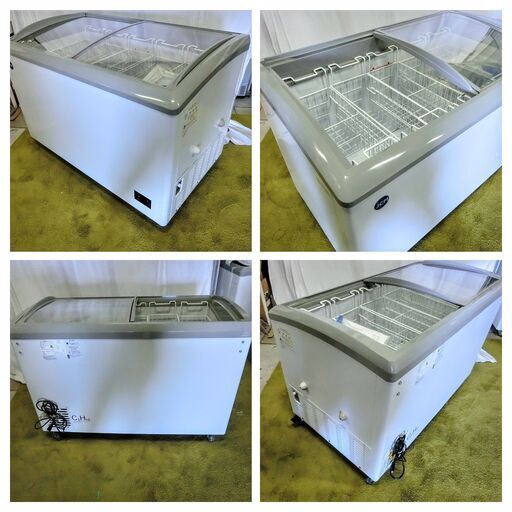 JCM 冷凍ストッカー JCMCS-240L 2023年製 100V 冷凍庫 スライド アクリル 扉 業務用 飲食店 フリーザー　