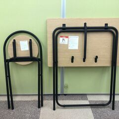 折り畳みデスク＆イスのセットの画像