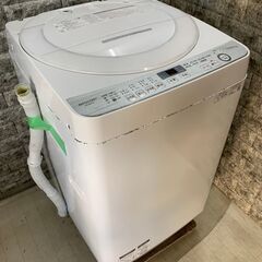 大阪送料無料★3か月保障付き★洗濯機★シャープ★7kg★2020年★ES-GE7D-W★S-377