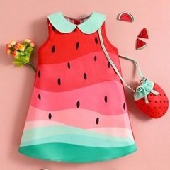 ※新品※スイカ🍉ドレス 18ヶ月〜1歳の画像