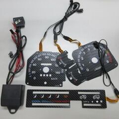 新品 エアコン パ ネル ELメーター カーボン ELパネル 黒...