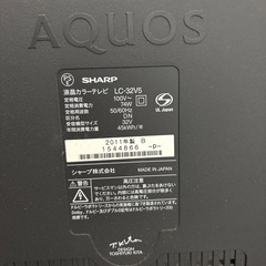 SHARP AQUOS LED 液晶カラーテレビ 32型の画像