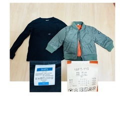 子ども服【男の子】Tシャツ、MA-1の画像