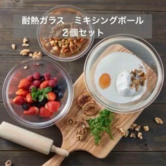 【新品】HARIO ハリオ  耐熱ガラスボウル　2個セット