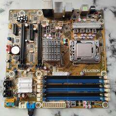 ジャンク　動作未確認　PEGATRNマザーボードとCPUセットの画像