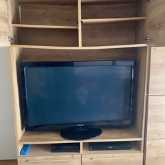 テレビ台　収納棚の画像