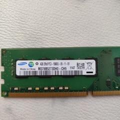 動作未確認　デスクトップCPUメモリ　Samsung　PC3 4GB 2Rx8 10600u-09-11-B1 6枚セットの画像