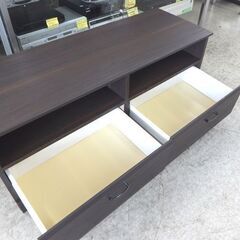 テレビ台 幅117cm 収納家具 AVボード TVボード ダークブラウン ローボード ☆ 札幌市 北区 屯田 の画像