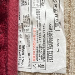 【値下げしました】洗える電気カーペットの画像