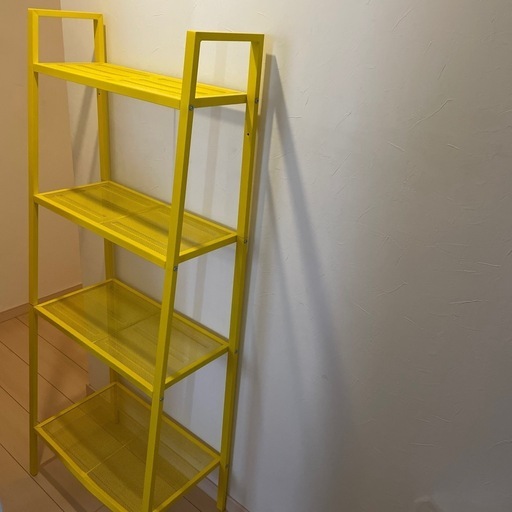 IKEA ラックイエロー (パイナップル) 住之江公園の収納家具《スチール