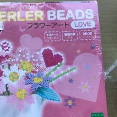 PERLER BEADS フラワーアート LOVE 3000個の画像