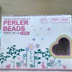 PERLER BEADS フラワーアート LOVE 3000個の画像