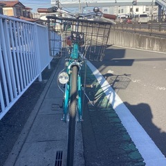 【中古自転車】　(緑水色/シルバー) 27インチ　外装6段