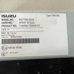 ISUZU純正 デンソーテン製 ELFmio12V 車載オーディオディスプレイの画像