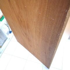 書棚 本棚 スライド棚付き 大型　高さ 約195cm 横幅 約85cm 中古 木目 苫小牧西店の画像