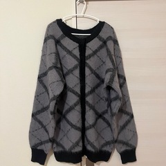 【未使用】【Chico】チェックジャガードクルーネックルーズカー...