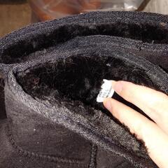 ムートンブーツ レディース ベロアの画像