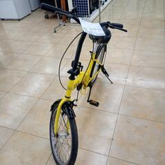 ★ジモティ割あり★  折り畳み自転車 20インチ 黄色 クリーニ...