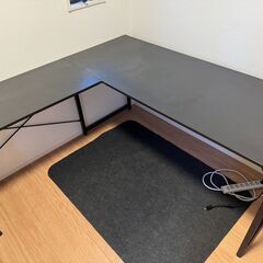 L字型パソコンデスク(l字可能)150cm×90cm ブラック