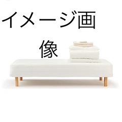 無印　シングルベッド　4本脚タイプ