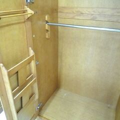 大型 洋服タンス 洋タンス ロッカータンス 木製 中古 3枚扉 高さ 約204.5