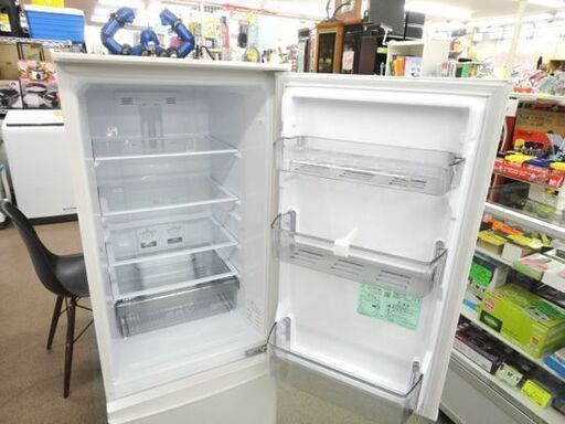 西岡店 冷蔵庫 168L 2ドア 2022年製 三菱 MR-P17G 白 ホワイト 100Lクラス