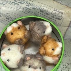 ミニハムスターさん5匹セットの画像