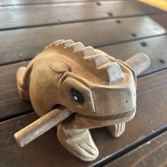 カエルの置物の画像
