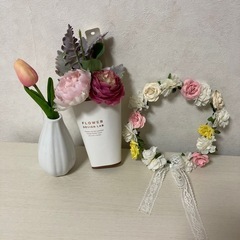 造花+花瓶+花冠セット