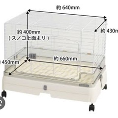 （受け渡し予定者決まりました）サンコー　うさぎ用ゲージ　の画像