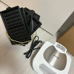 アイリスオーヤマ ホットサンドメーカー プレート4枚 (ワッフル...
