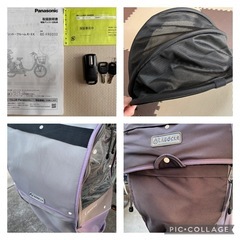 パナソニックPanasonicギュット・クルームR EX 2024 子供乗せ電動アシスト自転車16.0Ah 20インチ〔BE-FRE033〕の画像