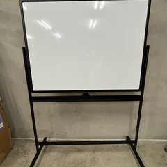 ホワイトボード 無地&予定表 両面 コロ付き 120×90cmの画像