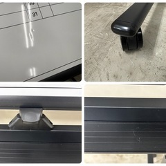 ホワイトボード 無地&予定表 両面 コロ付き 120×90cmの画像