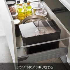 山崎実業　米びつ　ストッカーの画像