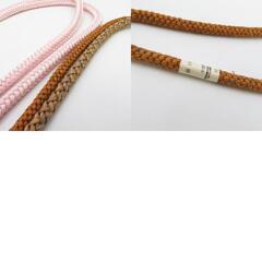 帯締め 4本まとめてセット 丸組 組紐 絹100% カジュアル 正絹 和装小物 帯〆 レディース 女性 長さ160cm 【キモノオフ野々市若松店】の画像