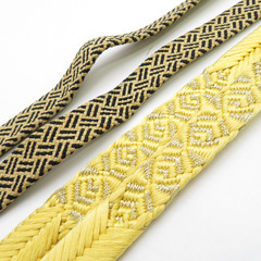 帯締め 4本まとめてセット 平組 組紐 絹100% 正絹 和装小物 帯〆 レディース 女性 長さ160cmの画像