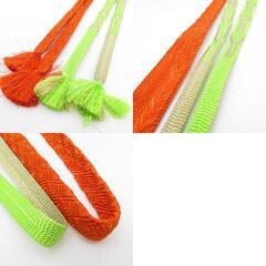 帯締め 4本まとめてセット 平組 組紐 絹100% 正絹 和装小物 帯〆 レディース 女性 長さ160cmの画像