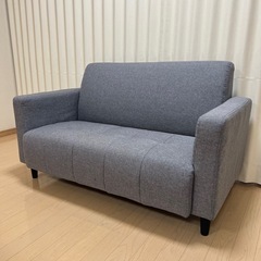【地域限定送料込み】タンスのゲン　2way コンパクトソファ 幅112] ロータイプにもなる 2Way ソファ コンパクト くすみ