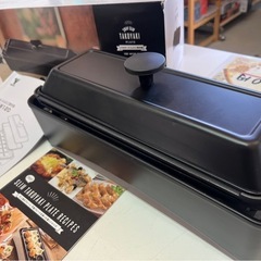 山善 2WAYスリムたこ焼き器 YOF-W1202(B)ブラック たこやき器 12個焼き 平面プレート③の画像