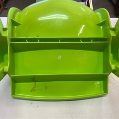 【人気】トイザらス★デラックスキッズチェア★プラスチック製★グリーン 椅子 ③の画像