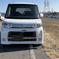 ダイハツタントカスタムX　H23年８月式　検令8年8月　100700Km　パール　片側スライドドア　ETC 2CAMドライブレコーダー付の画像