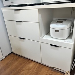 食器棚 カウンター (エトナ105CT WH) 